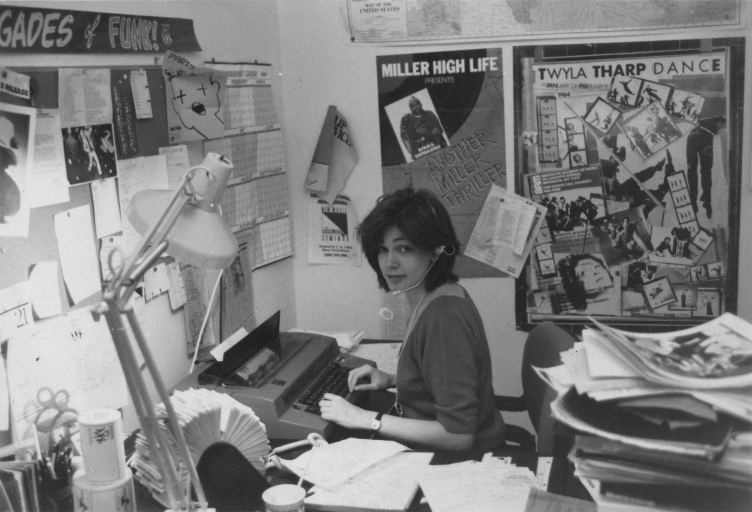 Monica Lynch at the Tommy Boy office. Photo courtesy Monica Lynch.